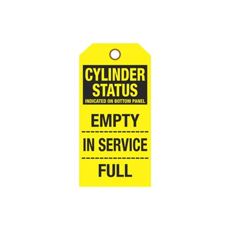 Cylinder Tags - Cylinder Status Sign